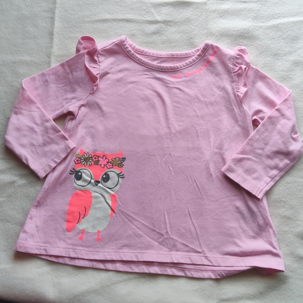 Lightning Bug Baby Size 18 Months "Owl Always Love You" Long Sleeved Shi…